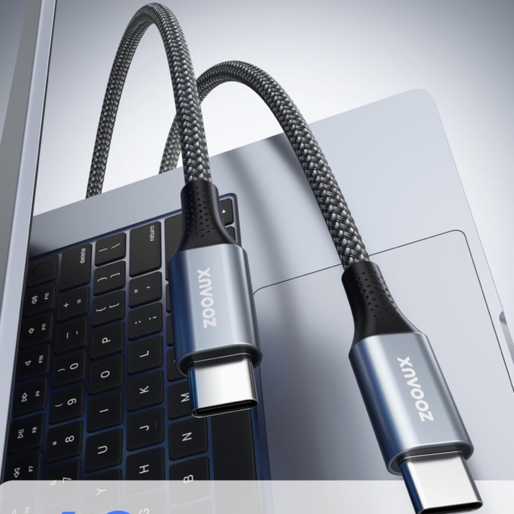 USB C to USB C Cable-60W Fast Charging USB C Cable, Nylon Braided Type C